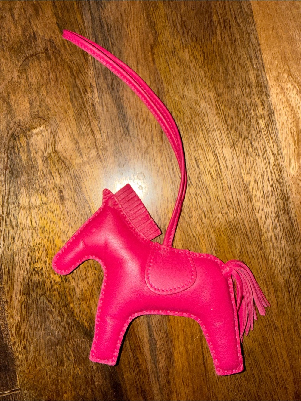 Hermes Hot Pink  (Magenta) Rodeo Horse Bag Charm